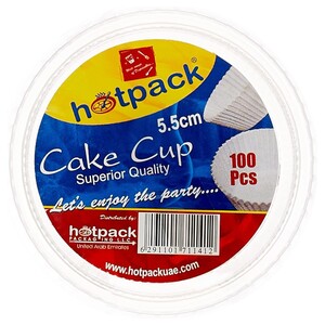 Hotpack Cup Cake Cases 5.5Cm 100 Pieces