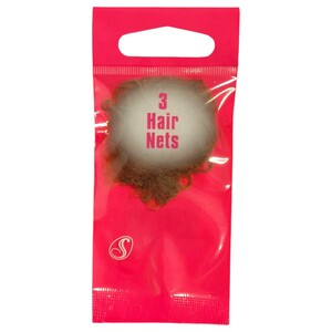 Serenade Hair Nets Light Brown 3 Pieces