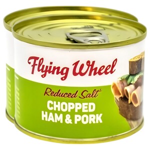 Flying Wheel Chopped Ham & Pork Reduced Salt 200G X2
