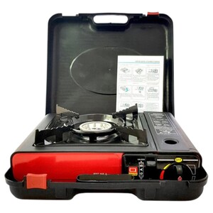 Procamp Flame Kraft Portable Double Burner Gas Stove With Back Cover