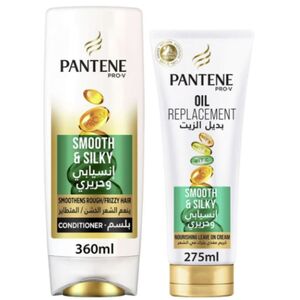 Pantene Pro-V Conditioner Smooth & Silky 360 Ml + Oil Replacement 275 Ml