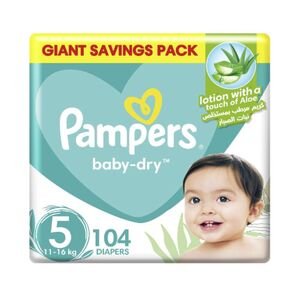 Pampers Baby Diaper Taped Giant Box Size 5 104 Pcs