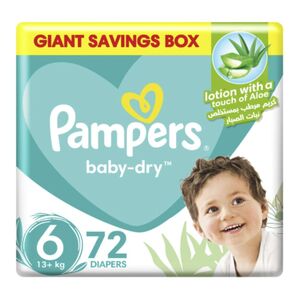 Pampers Baby Diaper Taped Giant Box Size 6 72 Pcs