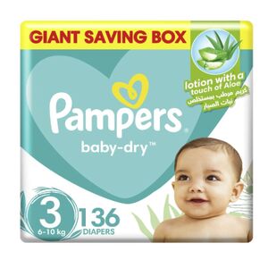 Pampers Baby Diaper Taped Giant Box Size 3 136 Pcs