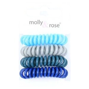 Molly & Rose Spiral Hair Bobble Grips Assorted