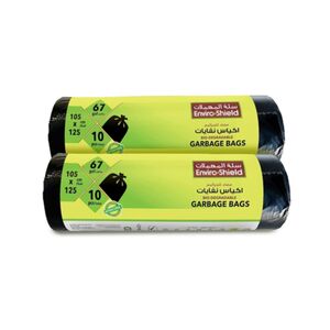 Enviro Shield Trash Bag Roll 10 Sheets 67 Gallon 105 X 125Cm