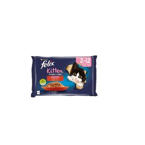 Purina Felix Kitten Menus In Jelly Assorted 85G