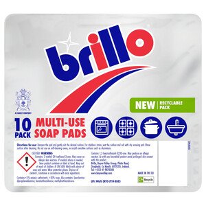 Brillo Soap Pads 10 Pieces