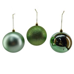 Faddoul Christmas Tree Balls Decoration Green 6Pcs