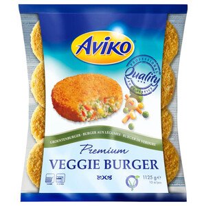 Aviko Veggie Burgers 10 Pieces 1125G