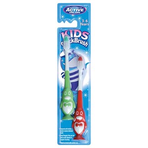 Active Kids Quick Brush 3-6 Years 2 Pieces