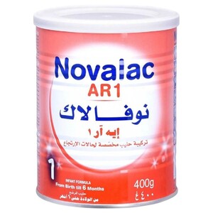 Novalac Baby Milk Powder Ar1 0-6Months 400G