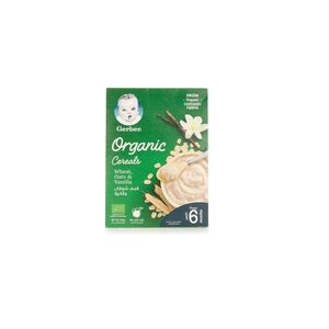 Gerber Organic Wheat, Oats & Vanilla 200G