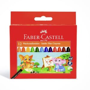 Faber Castell Wax Crayon Jumbo 120040 12 Pcs