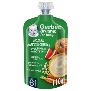 Gerber Baby Food Apple Pumpkin & Carrot 110G