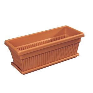 Cosmoplast Planter 18" With Tray Terra Cota Tfpn01002