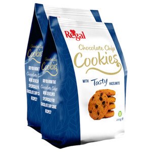 Regal Chocolate Chip Cookies With Tasty Hazelnuts 200G X2