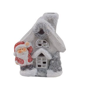 Faddoul Christmas Decoration House Shape With Santa
