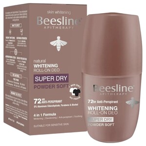 Beeslinet Roll On Whitening Super Dry Powder Soft 50Ml