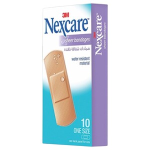 3M Nexcare Bandage Sheer 10 Pieces