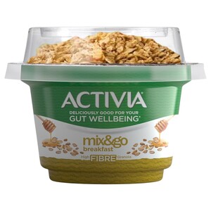 Activia Mix & Go Plain Greek Style Dairy Dessert With Oats, Honey & Granola 170G