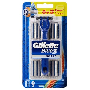 Gillette Blue3 Smart 9 Blades + 1 Handle