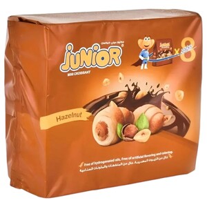 Junior Mini Croissant Hazelnut 32G X8
