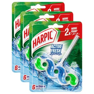 Harpic Toilet Rim Block Freshener Pine Forest 35G X3