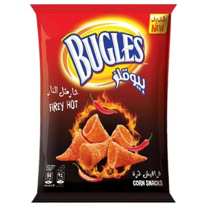 Tiffany Bugles Corn Snacks Fiery Hot 10.5G
