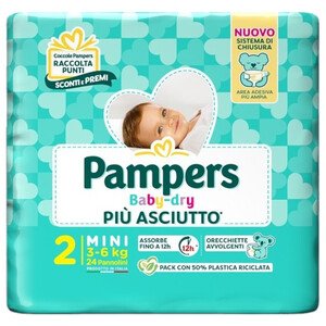 Pampers Pannolini Baby Dry 2 3-6Kg