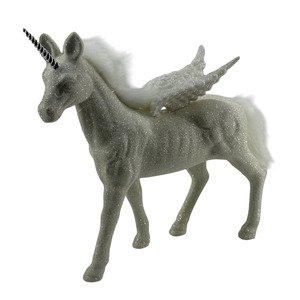 Faddoul Christmas Decoration White/Gold Horse