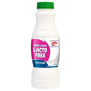 Al Ain Farms Fresh Laban Full Cream Lactose Free 500Ml