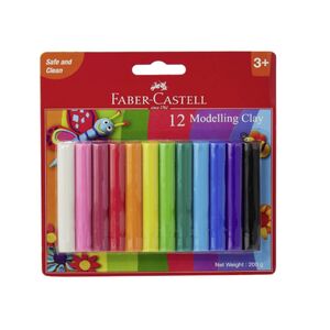 Faber Castell Modeling Clay Set 200 Gr Fcin120892 12 Pcs