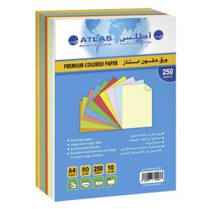 Atlas Paper A4/80 Gr Ccpp080a4 250 Gr 10 Colour