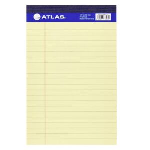Atlas Single Ruled Pages 40 Sheets Legal Pad Set Yellow A4 Size 30 Cm