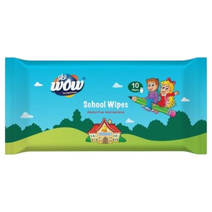 Wow School Wipes Antibacterial 10 Sheets