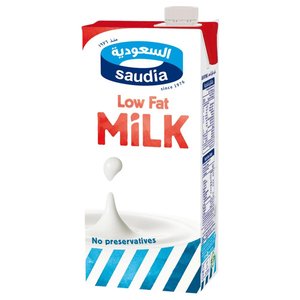Saudia Uht Milk Low Fat 1L