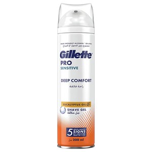 Gillette Pro Sensitive Shave Gel Deep Comfort 200Ml
