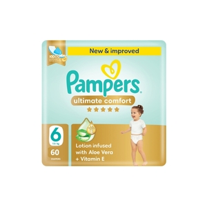 Pampers Baby Diaper Premium Care Taped Mega Box Size 6 60 Pcs