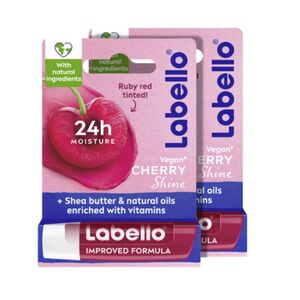 Labello Lip Balm Moisturising Care Cherry Shine 4.8 Gr Pack Of 2
