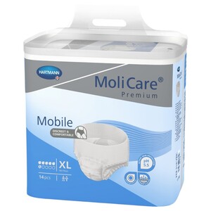 Hartmann Molicare Adult Diaper Pull Up Pants Xl 14 Pieces