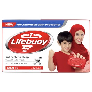 Lifebuoy Anti Bacterial Bar Total 10 115G