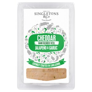 Singletons & Co Cheddar With Jalapeno Garlic 100G