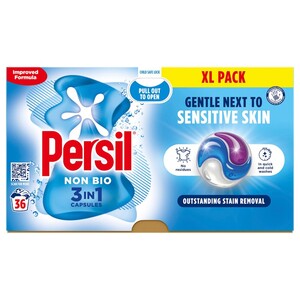 Persil Laundry Detergent Non Bio 3 In 1 36 Pods