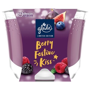 Glade Candle Berry Festive Kiss 204G