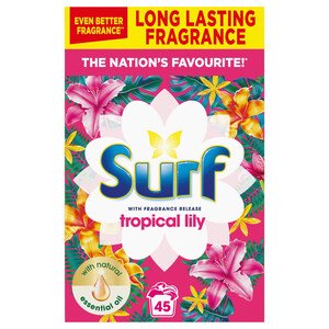 Surf Powder Tropical Lily 45 Washes 2.925Kg