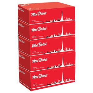 Mai Dubai Tissues White Sterilized 2 Ply 130 Sheets X5