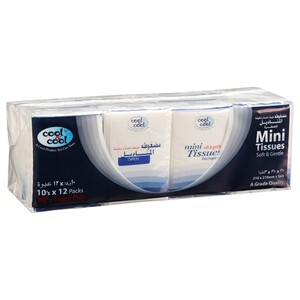 Cool & Cool Mini Tissue Compact 12 Pieces