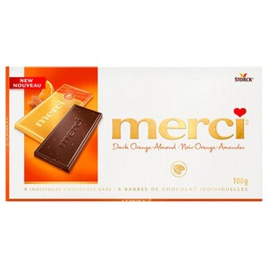 Merci Dark Chocolate Orange Almond 100G