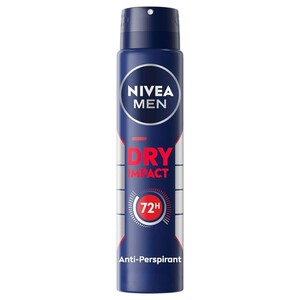 Nivea Men Deodorant Dry Impact Dual Protect 72Hr 150Ml
